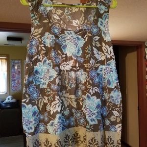 J Jill Floral Summer Blouse